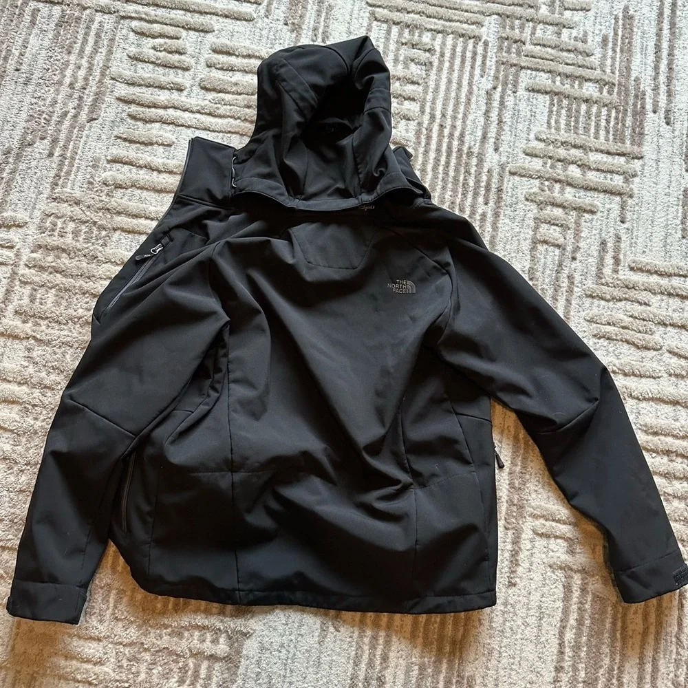 The North Face Men's Black Jackets set of 2 men’s small soft shell fleece